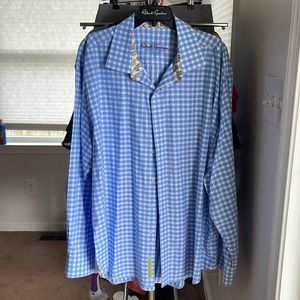 Robert Graham love sleeved button down shirt